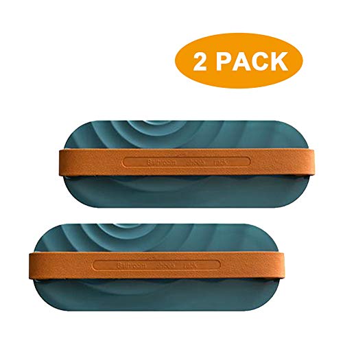 Honlibey 2-Pack Wall Mounted Shoes Rack, Plastic Shoes Holder, No Drill Shoe Hanger