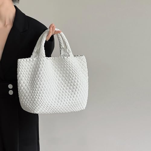 Image of JINMANXUE Fashion Woven Bag Shopper Bag Travel Handbags and Purses Women Tote Bag Large Capacity Shoulder Bags