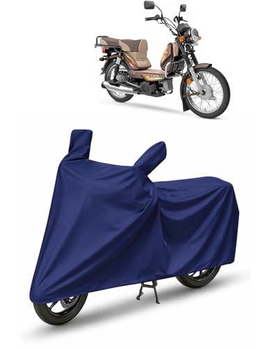 Image of KARKING Bike /SCOOTY Cover for TVS XL 100 with Side Mirror Pocket & Buckle Belt | HIGH Material Quality | Weather Resistant