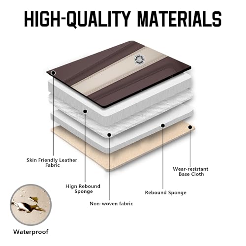 Image of Custom Car Seat Covers for Chevy Blazer 2019-2026,Easy install,Beige Brown | nappa leather seat protector,full coverage seat covers,all weather seat cover,waterproof,anti-slip,easy clean,2 seat Standard