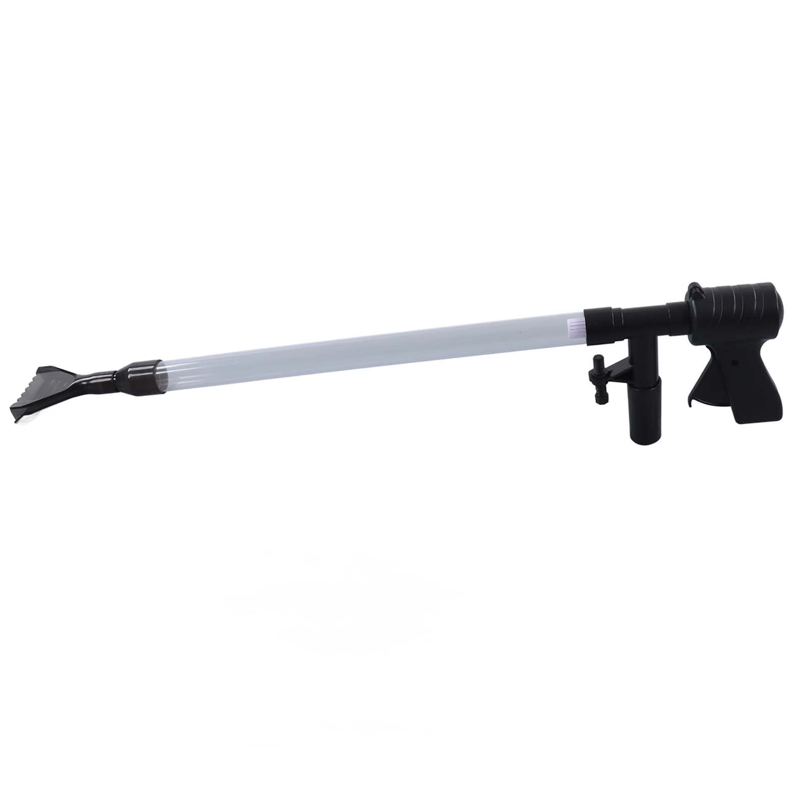 Nettoyeur d'aquarium Semi-Automatique, aspirateur de Gravier pour Siphon d'aquarium, laveuse de Sable pneumatique avec Panier de Filtre 3D, Outil de Changement de Tuyau d'eau
