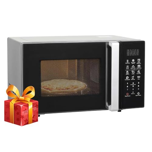 SMETA Microwave Combination Oven 900W Microwave With Grill 25L, Countertop Microwave with 1000W Grill, Defrost Function, 6 Auto Cooking Menus, 11 Power Level Easy Clean Black