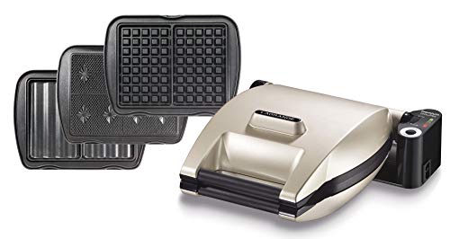 Lagrange 019652 Gaufrier Premium Gaufres + Gaufrettes + Croque monsieur Champagne