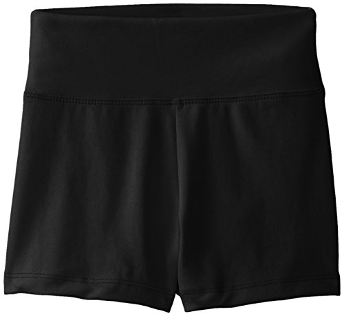 Capezio Big Girls' Team Basic High Waisted Short, Black, Large