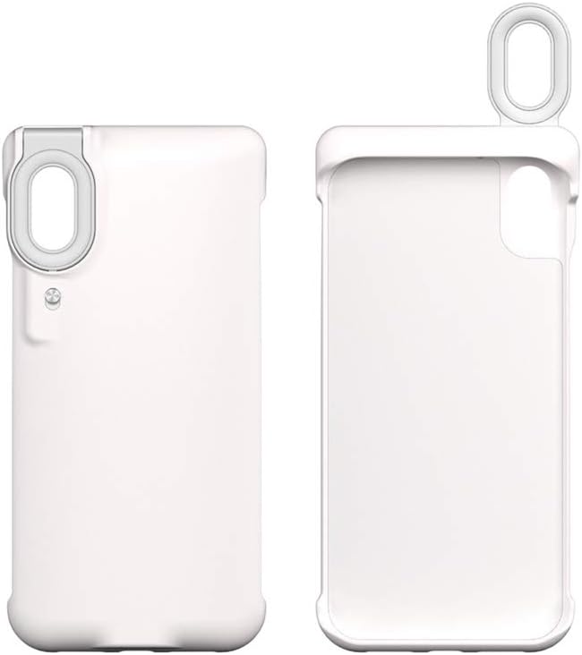 Big Sale HPHRE Phone Case Built-in Selfie Ring Light for iPhone 11 Pro, LED Illuminated Selfie Light Up [Rechargeable] Luminous Flashlight Cellphone Case Cover for iPhone 11 Pro (White)