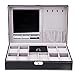 Produktbild HomeDecTime 8 Slot PU Leder Verschlossen Uhr Fall Spiegel Schmuck Veranstalter Box