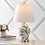 JONATHAN Y JYL3005C Penelope 22" Chinoiserie Classic LED Table Lamp Cottage Traditional Bedside Desk Nightstand for Bedroom Living Room Office College Bookcase LED Bulb Included, Gray/White