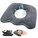Produktbild Sitzkissen Orthopädisch,Aufblasbares Orthopädisch Kissen für Langes Sitzen auf Bürostühlen, Ergonomisches Sitzkissen für Bürostuhl Sitzkissen Stuhl Anti Hämorrhoiden, Steißbeinkissen (Grau)
