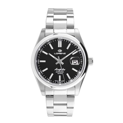 Lorenz Acapulco 090018Bb - Orologio Classico Da Uomo - Orologio Con Movimento Automatico Swiss Made - Cinturino In Acciaio Inox - Sub 100 Metri