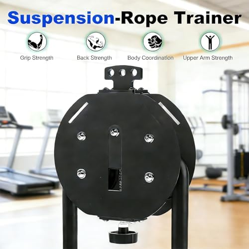 Adjustable Endless Rope Trainer, Portable Cable Pulley System with 330lb Capacity, 30kg Resistance for Full Body Workout & Strength Training, Ideal for Home Gym
