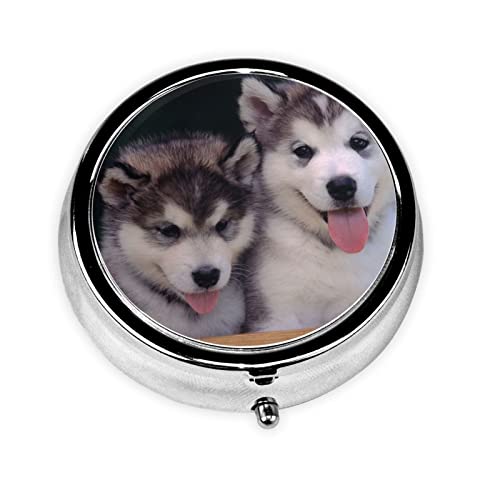 Pill Box Husky Dog �ۖ�P�[�X 3�R���p�[�g�����g �� �s���I�[�K�i�C�U�[ ���킢���s���I�[�K�i�C�U�[ �|�[�^�u�� ���s �s���{�b�N�X �� �r�^�~�� �^�� �̖� ���[�{�b�N�X ���j�[�N�ȃM�t�g�I�[�K�i�C�U�[