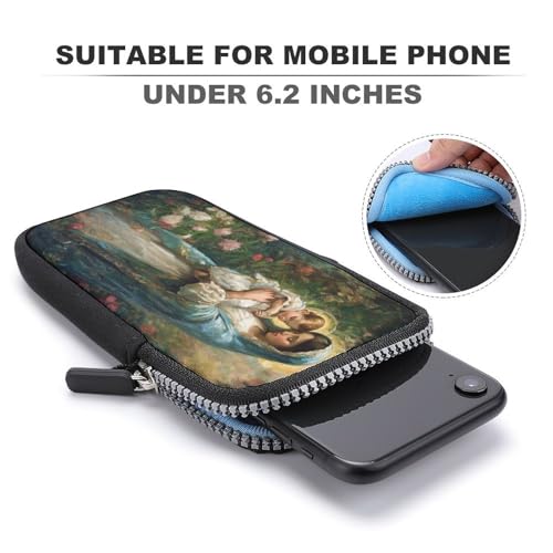 Beautiful Virgin Mary Wearing Headscarf Crossbody Mobile Phone Bag Smartphone Bag With Adjustable Strap3