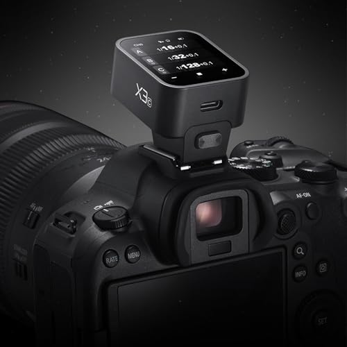 Godox X3-C TTL Disparador de Flash Inalámbrico Compatible con Cámara Canon EOS, Transmisor de Flash de Pantalla Táctil OLED, Batería de Litio Incorporada, Soporte de Carga Rápida - imagen 2