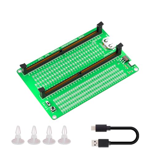 DDR5 Memory Tester with LED Indicators for Desktop Computer DDR5 RDIMM/UDIMM Memory Failures Test Board