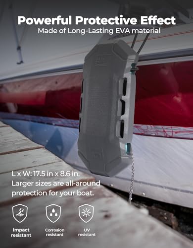 image for KEMIMOTO Boat Fenders, Boat Bumpers for Docking with Lope, Upgraded Bo