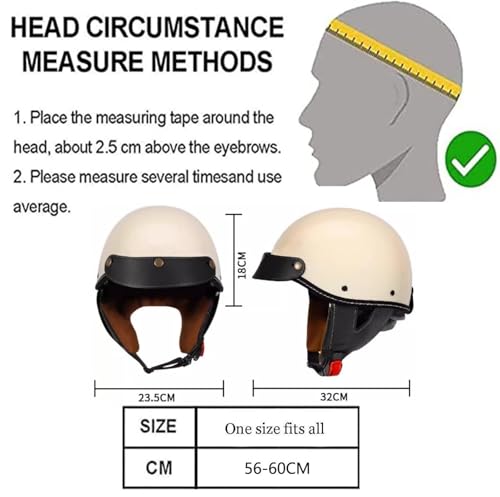 Casque moto jet rétro homologué ECE DOT avec finition style bol 7 - 8