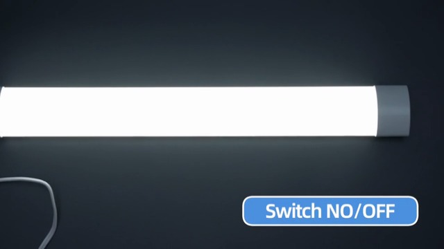 Image of 5000K LED Ceiling Light Fixture with Plug, Under Cabinet Lighting, Linkable LED Light Bar for Kitchen Bathroom Garage Corridor Office Overhead Lighting (1.4FT-1PCS)