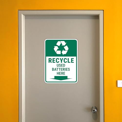 Panneau Collecte de Piles Usagées pour Mur et Porte Format M