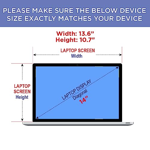 Protector de pantalla mate para Panasonic TOUGHBOOK FZ-55 14" 2 pack miniatura 2