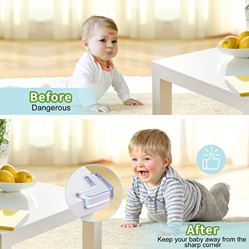 image for Gioriches 12 Pack Corner Protector for Baby: Baby Proofing Safety Corn