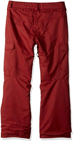 Volcom Boys' Big Cargo Insulated 2 Layer Shell Snow Pant, Burnt Red, Small #TOP1