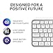 Logitech MX Keys S Wireless Keyboard, Low Profile, Fluid Precise Quiet Typing, Programmable Keys, Backlighting, Bluetooth, USB C Rechargeable, for Windows PC, Linux, Chrome, Mac - Pale Grey