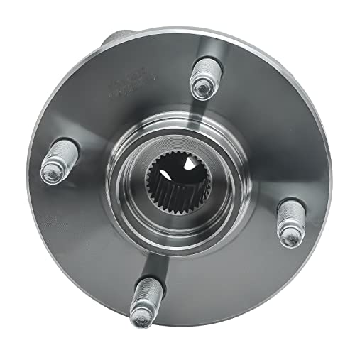 Image of Detroit Axle - 4-Lug w /ABS Front Wheel Bearing Hubs for 05-10 Chevy Cobalt