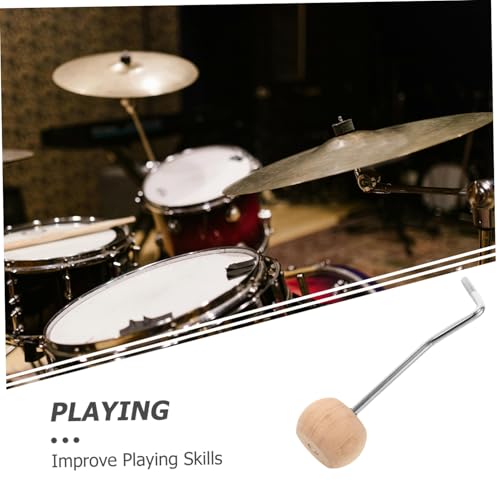Bass Drum Beater Replacement Wooden Head para pedal de batería miniatura 6