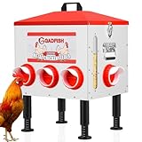 GADFISH 55 lbs Large Capacity Automatic Chicken Feeder - 8...