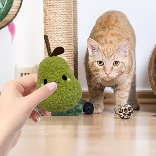 Fecadou Brinquedo de pelúcia para gatos, brinquedos de pelúcia para mastigar gatos | Brinquedo bonit