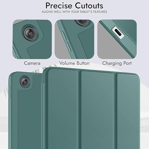 Image of TGK Flip Cover for OnePlus Pad Go 2 12.1 inch Smart Tablet Case Trifold Stand with Pencil Holder (Green)