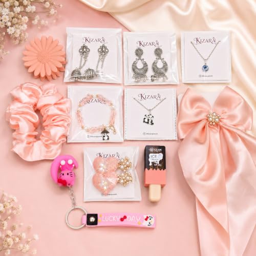 Image of Raksha Bandhan Gift Hamper for Sister with Name, 11 Items