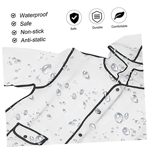 TENDYCOCO 1 capa de chuva transparente para meninos, capa de chuva de ciclismo, capa de chuva para u