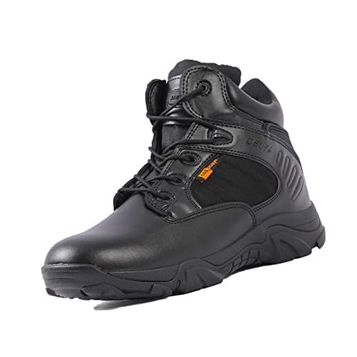 IYVW 517 Bottes militaires Baskets Hautes Homme noir 43 EU