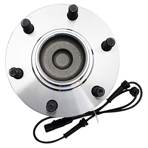 Image of TRQ Front Driver and Passenger Side Wheel Bearing and Hub Assembly Set 2 Piece Compatible with 2016-2019 Nissan Titan XD RWD