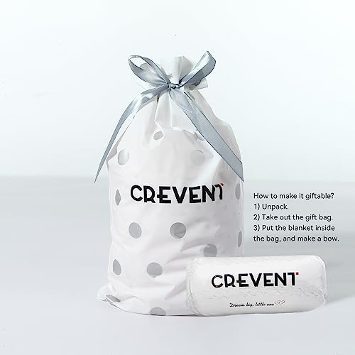 CREVENT Mink Baby Nursery Bed Blanket for Girls Boys Unisex, Soft Plush Receiving Blanket with Sherpa Backing for Newborns - 75cmX100cm (Animal)