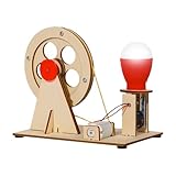 Durevole: il nostro generatore di elettricità a manovella è costruito con materiali in legno resistenti e motori robusti, garantendo che possa sopportare un uso grave. Perfetto per progetti scientifici e appassionati di bricolage che cercano una fonte affidabile di elettricità!