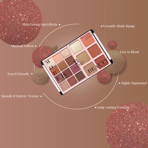 Image of Lakyou Beauty More 18 in 1 Eyeshadow Pallet for Glamorous Eye Makeup | Blush Bloom & Highlighter | Water resistance | Long Lasting Blendable Formula | Colorful Powder Kit for Face Makeup Kit - 56g