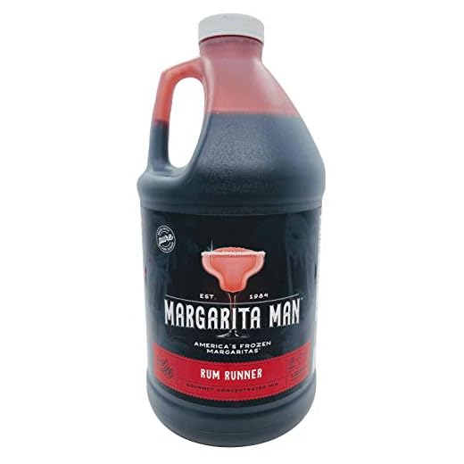 Margarita Man Rum Runner Mix | 64oz bottle, makes 56 drinks | Bars, Restaurants, At Home | Made with Pure Cane Sugar | No high-fructose corn syrup