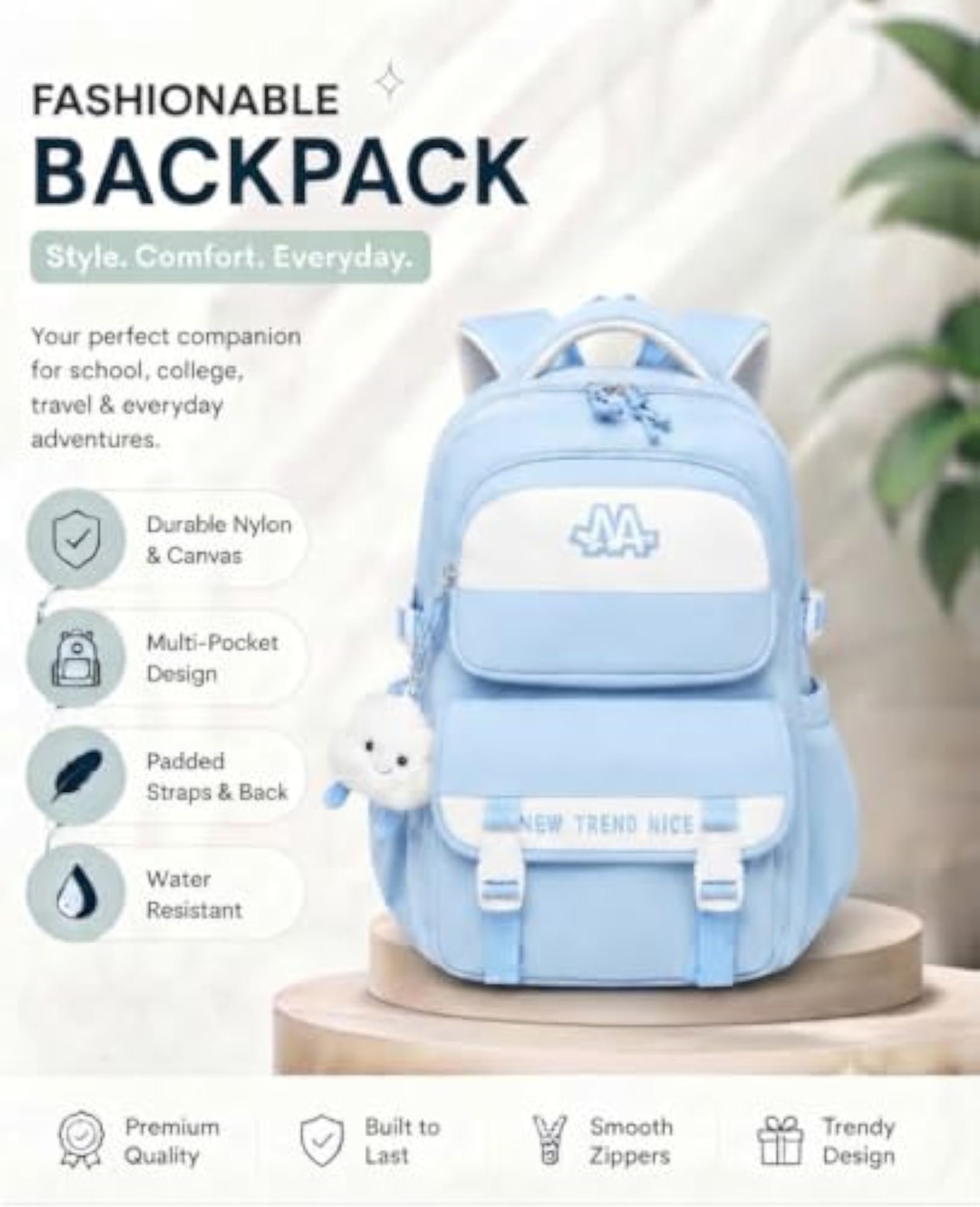 Anti-Theft Korean Laptop Backpack for Men & Women