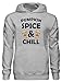 Zucca Spice and Chill Due gustose tazze di caffè Design Pullover Hoodie bnft, Grigio, XL