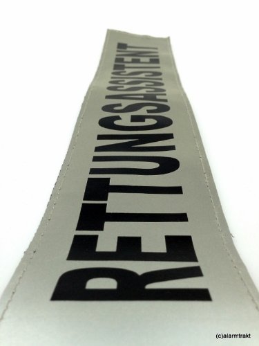 RETTUNGSASSISTENT 3M Reflex Rückenschild 42x8cm matt silber