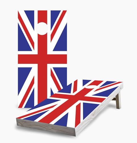 British Flag Corn Hole Board Game Set - Reg 2x4 (24