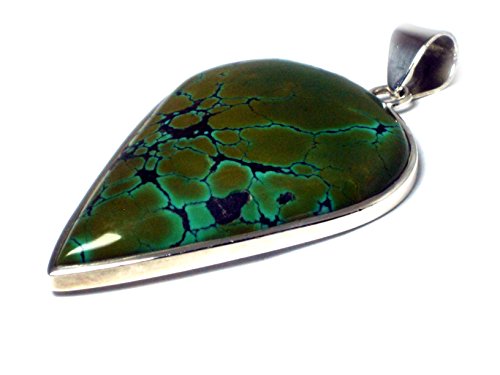 Pendentif tibétain turquoise en argent 925, cadeau d'anniversaire