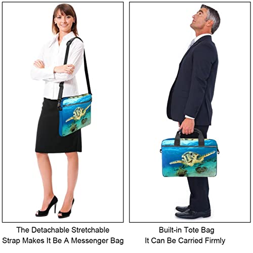 Sac bandoulière ordinateur 13 à 14.5 pouces motif nébuleuse multicolore - 4
