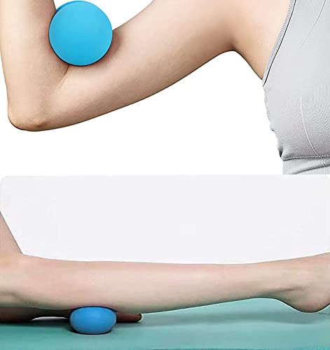 Peanut Massage Ball - Double Lacrosse Ball Massage Set For Full Body Muscle Relief, Pain Reduction And Flexibility Boost, Ergonomic Design Mobility Ball For Physical Therapy (Blue) #TOP4