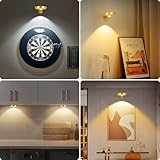 Lightsjoy 3 Pack Picture Lights for Wall Rechargeable Battery Spot Light 3 Color Temperature Dimmable LED Wall Lights Wireless Remote Control Stair Lights Timer Magnetic Art Painting Light Gold - Image 6