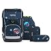 Produktbild ergobag Cubo Light KoBärnikus Galaxy Glow Edition Schulranzen Set 5tlg. Verschiedene Kletties (Feuerwehr)