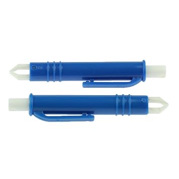 Aswadh 2 Pack Tick Removal Tweezers Flea and Tick Remover for Dogs Puppies Blue