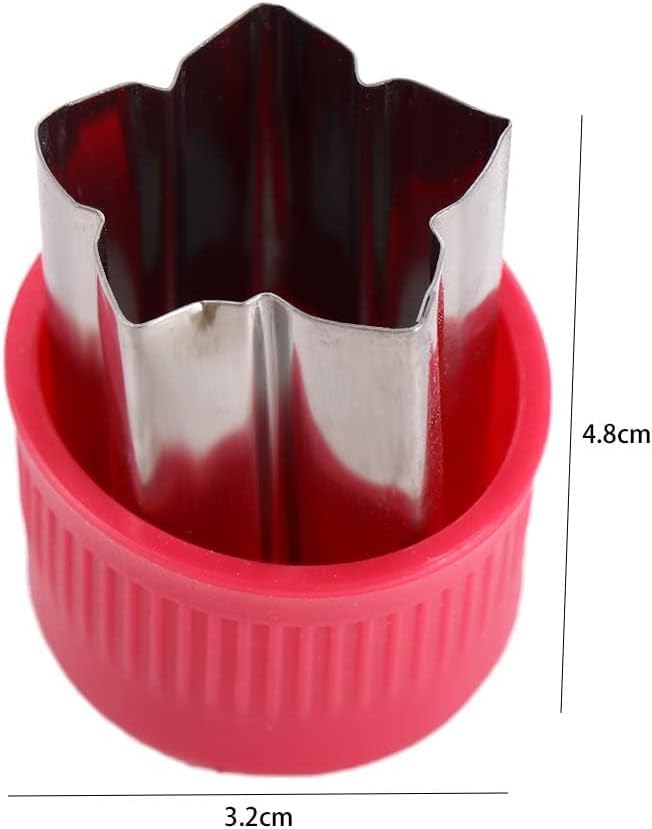 Miniatura 7 de Juego de 3 cortadores de verduras de acero inoxidable, cortador de verduras y sellos de frutas para hornear y suplementos alimenticios